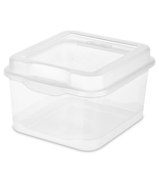 Sterilite 8" x 6.5" Clear Fliptop Storage Box