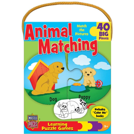 Mini Learning Games 40 Pieces Animal Matching