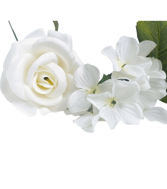 79" White Rose & Hydrangea Garland by Bloom Room, , hi-res, image 2