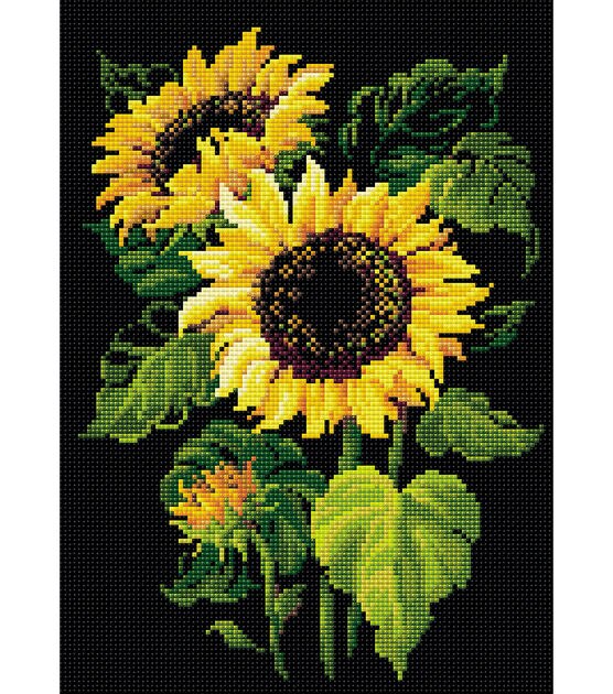 RIOLIS 10.75''x15'' Diamond Mosaic Kit Sunflowers