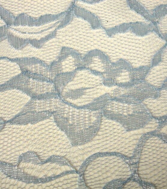 Celestial Blue Lace Fabric by Casa Collection, , hi-res, image 2
