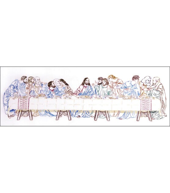 Tobin 24" x 9" Last Supper Stamped Embroidery Kit