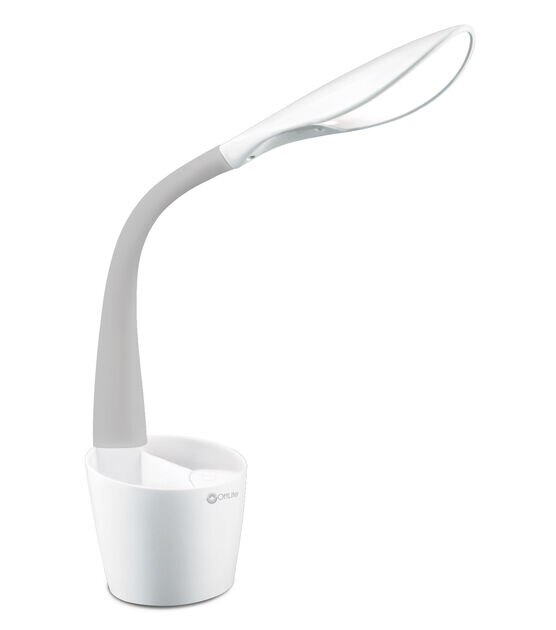 OttLite 13.5" White LED Organizer Lamp