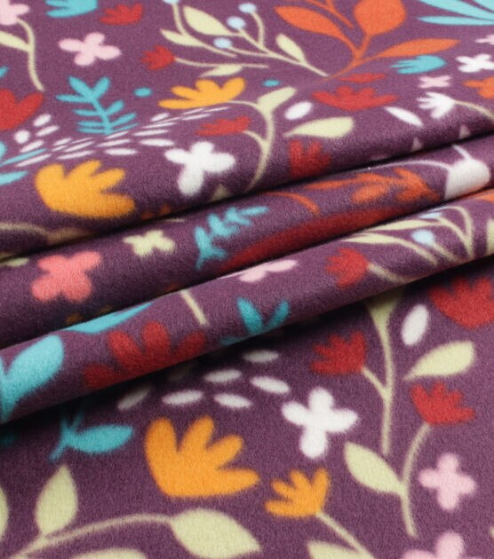Fall Graphic Butterfly Blizzard Prints Fleece Fabric, , hi-res, image 2