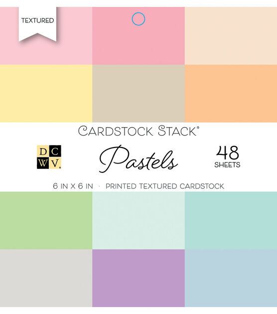 DCWV 6"x6" Cardstock Stack Pastels
