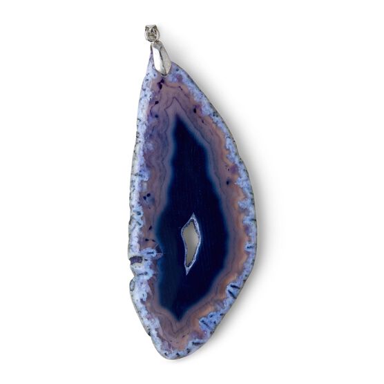 Purple Agate Stone Pendant by hildie & jo, , hi-res, image 2