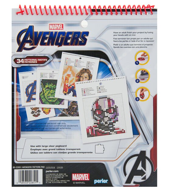 Perler Marvel Avengers Pattern Pad, , hi-res, image 2