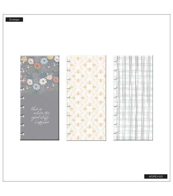 Happy Planner 3pk Homesteader Plastic Envelopes, , hi-res, image 3