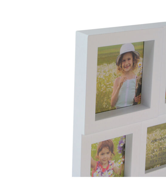 Northlight 11" White 5 Photo Collage Frame, , hi-res, image 3