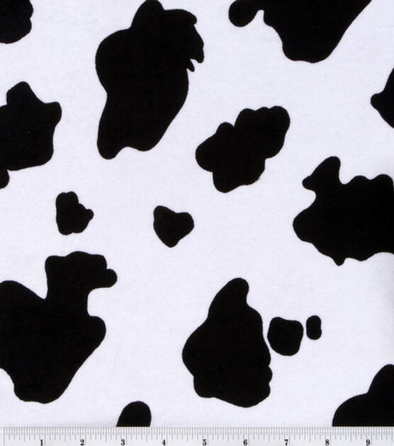 Black & White Pony Suedecloth Fabric