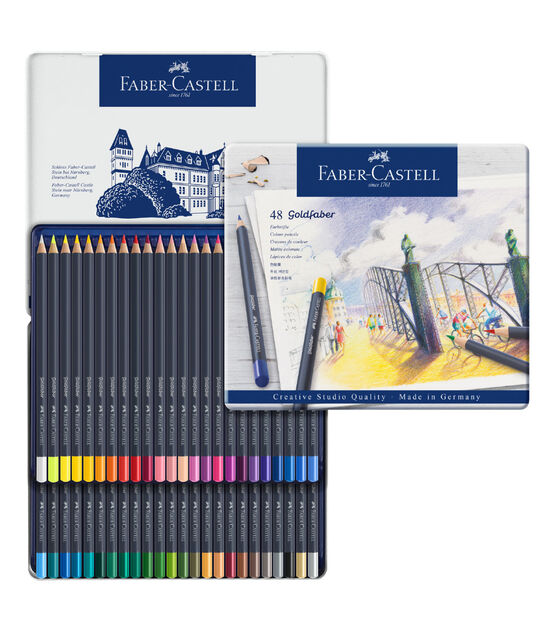 Faber-Castell Goldfaber Colored Pencil Tin Set, 48-Colors, , hi-res, image 3