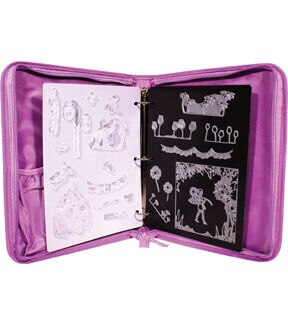 One Size Crafter's Companion Die & Stamp Storage Folder-Large Purple 