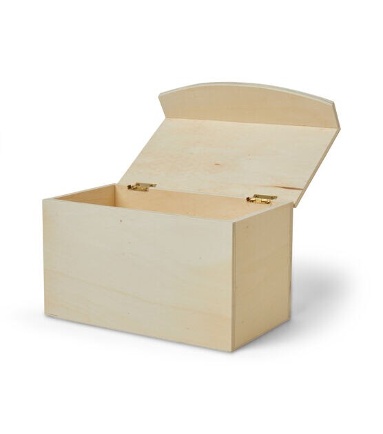 8" Wood Box With Foldover Top by Park Lane, , hi-res, image 3