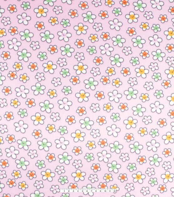 Happy Daisy Blizzard Prints Fleece Fabric, , hi-res, image 4