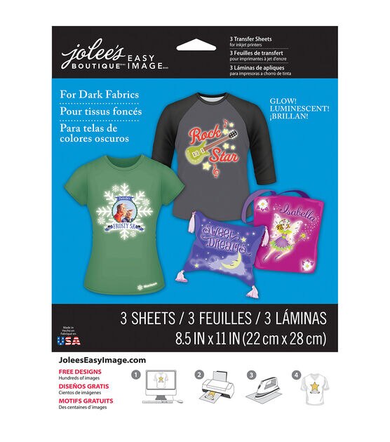 Jolee's Boutique® Iron-on Transfer Paper for Colored Fabric