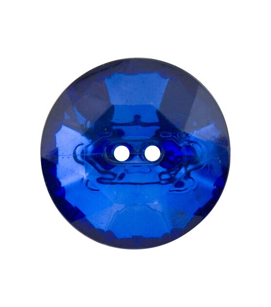 1" Acrylic Round Gem 2 Hole Buttons 4pk, , hi-res, image 3