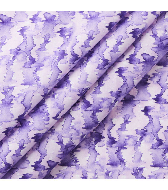 Squiggled Shapes Packed Purple Premium Cotton Lawn Fabric, , hi-res, image 2
