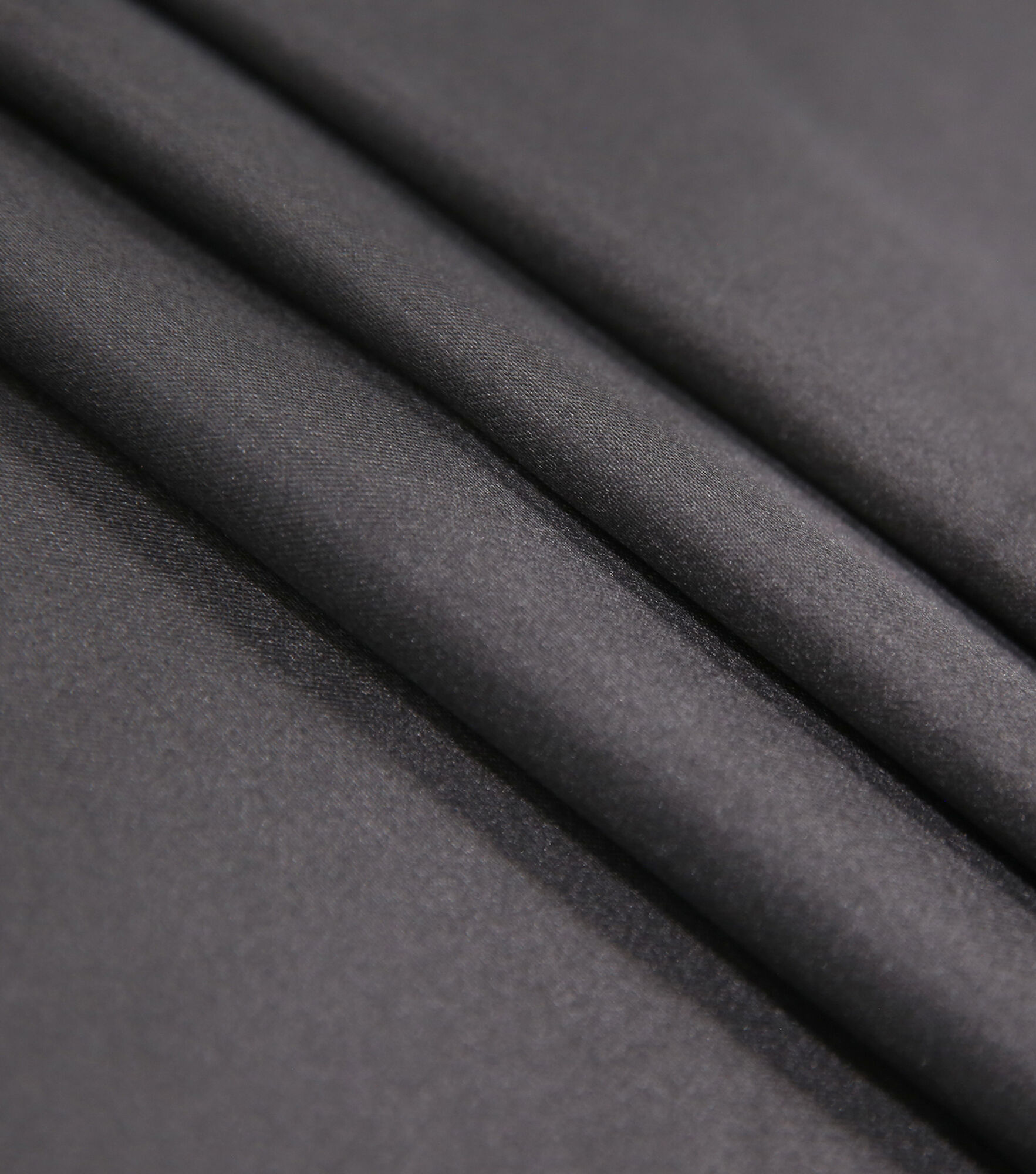 Glitterbug Satin Solid Fabric, Black, hi-res
