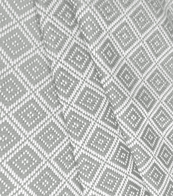 Grey Diamond Woven Design Fabric, , hi-res, image 3