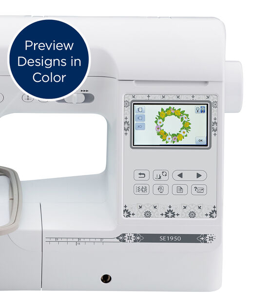 Brother SE1900 Sewing and Embroidery Machine - White