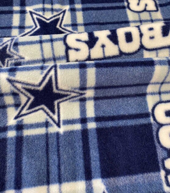 Fabric Traditions Dallas Cowboys Fleece Fabric Plaid, , hi-res, image 3