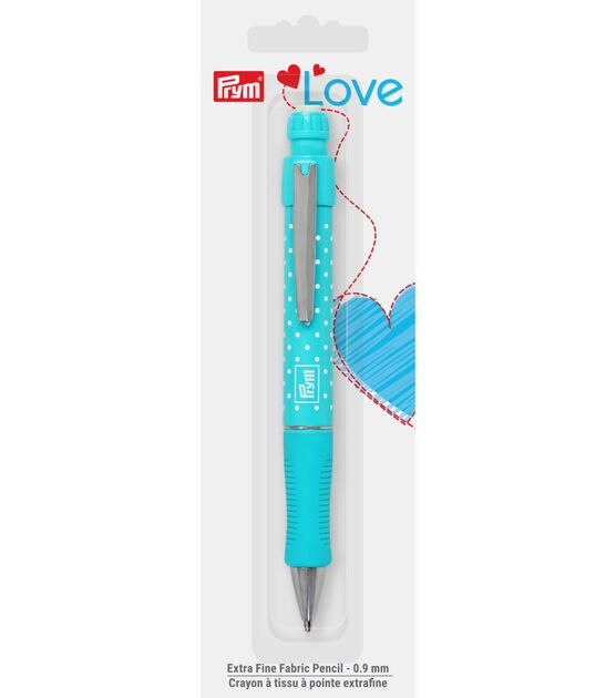 Prym Love .9mm Turquoise Extra Fine Fabric Mechanical Pencil, , hi-res, image 2