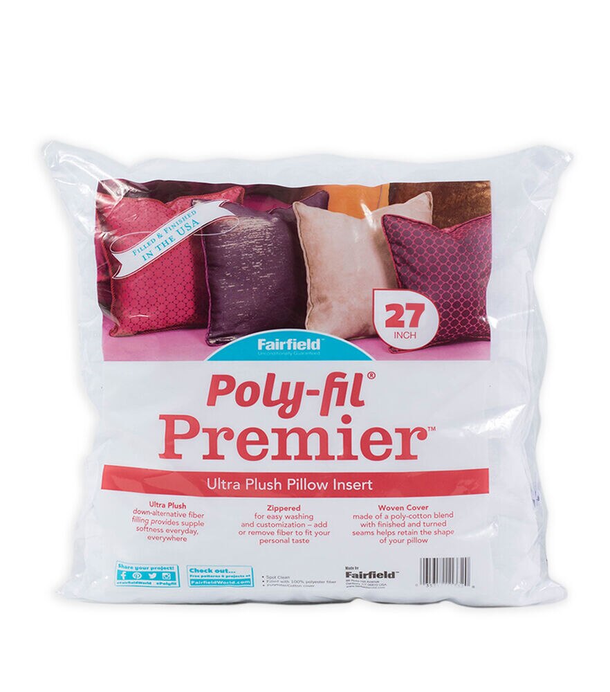 Poly-Fil Premier 27x27" Euro Sham Pillow Insert, "27"" X 27"" Case Of 6", swatch