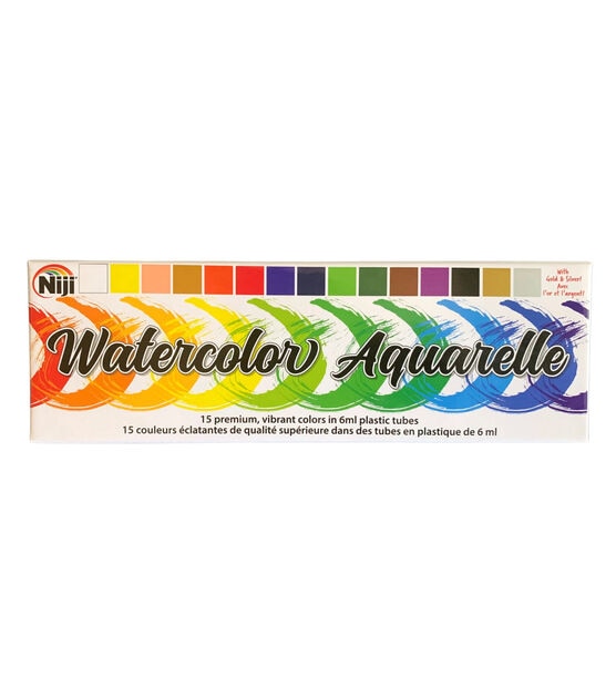 Yasutomo Niji 15-Color Watercolor Set 6ml Tubes
