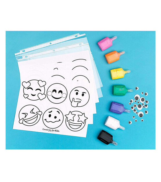Creativity for Kids Emoji Window Art Activity Set, , hi-res, image 2