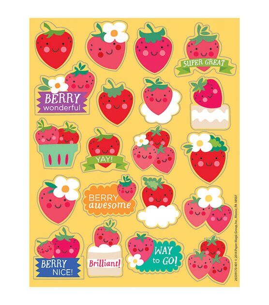Eureka 960pc Strawberry Scented Stickers, , hi-res, image 2