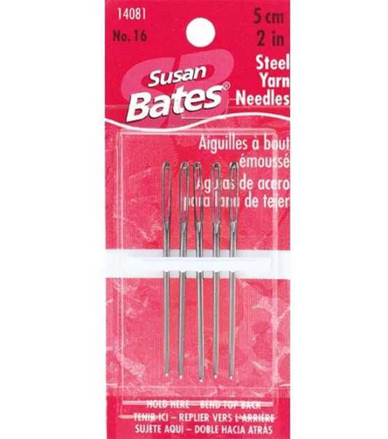 Susan Bates Steel Yarn Needles Size 16,  2"