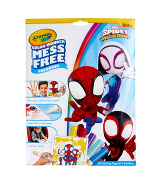 Crayola 23ct Spidey & His Amazing Friends Coloring Pages With Markers