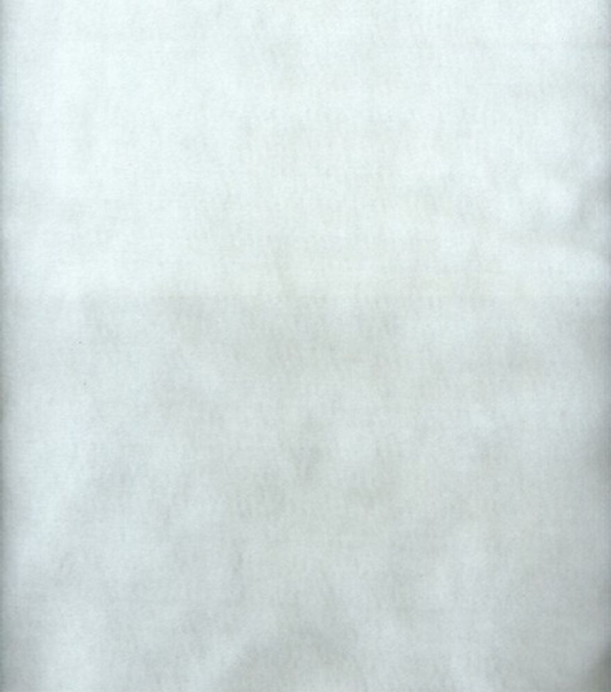 Kunin Plush Felt Fabric, White, swatch