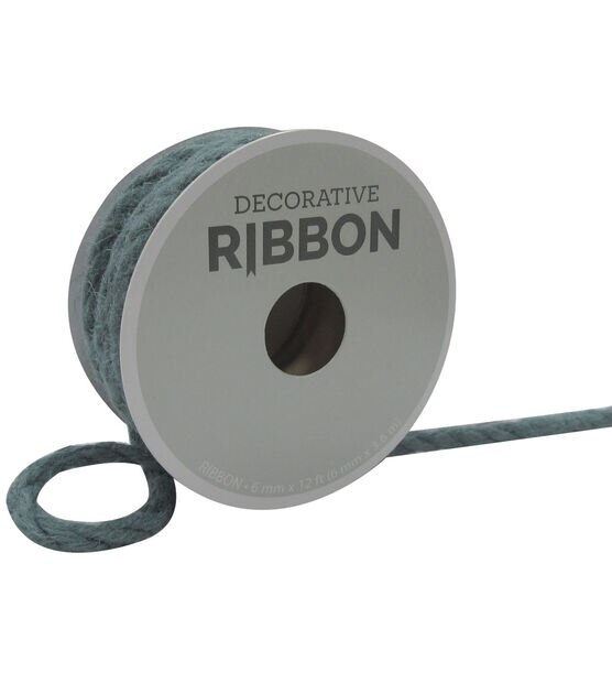 Decorative Ribbon 6mmx12' Narrow Cord Teal