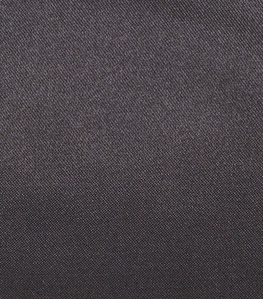 Glitterbug Satin Solid Fabric, Black, swatch, image 16