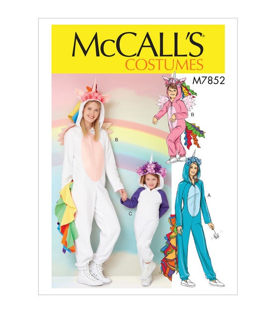 McCall's M7852 Size Child's & Misses Costume Sewing Pattern