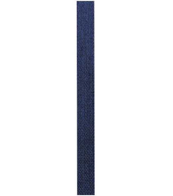 Decorative Ribbon 5/8''x12' Narrow Burlap Ribbon Navy, , hi-res, image 2