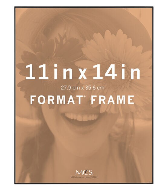 MCS 11"x14" Front Loading Black Wall Frame, , hi-res, image 1