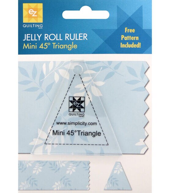 Ez Quilting Mini 45° Triangle Jelly Roll Ruler