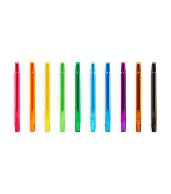 OOLY 10ct Multicolor Yummy Yummy Scented Twist Up Crayons, , hi-res, image 3