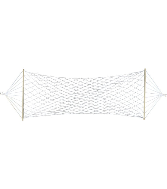 Northlight 78" White Lattice Macramé Rope Hammock, , hi-res, image 3