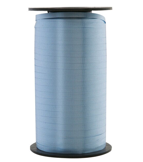 Offray Splendorette Curling Ribbon 3/16''x350 yds Light Blue