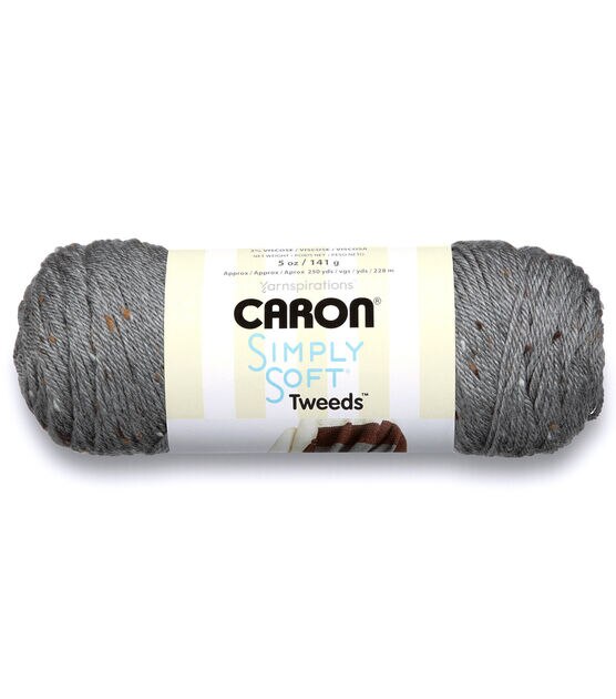 Caron - Simply Soft Yarn - Charcoal Heather