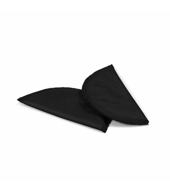 Dritz 1/2" Covered All-Purpose Shoulder Pads,  1 Pair, Black, , hi-res, image 2