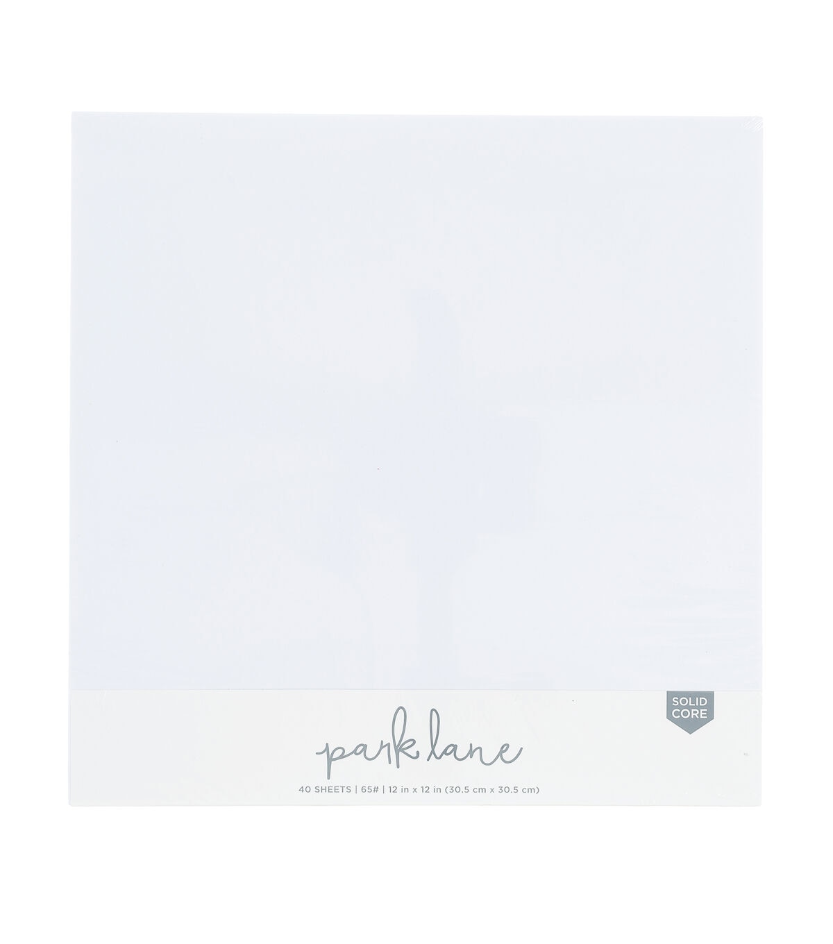 40 Sheet 12 x 12 White Solid Core Cardstock Paper Pack by Park Lane