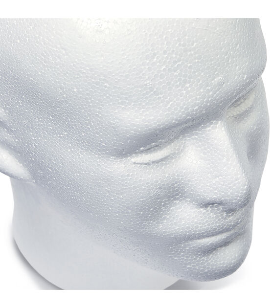 FloraCraft 10" White SmoothFoM Foam Male Head, , hi-res, image 3