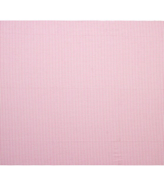 Pink Gingham Super Snuggle Flannel Fabric