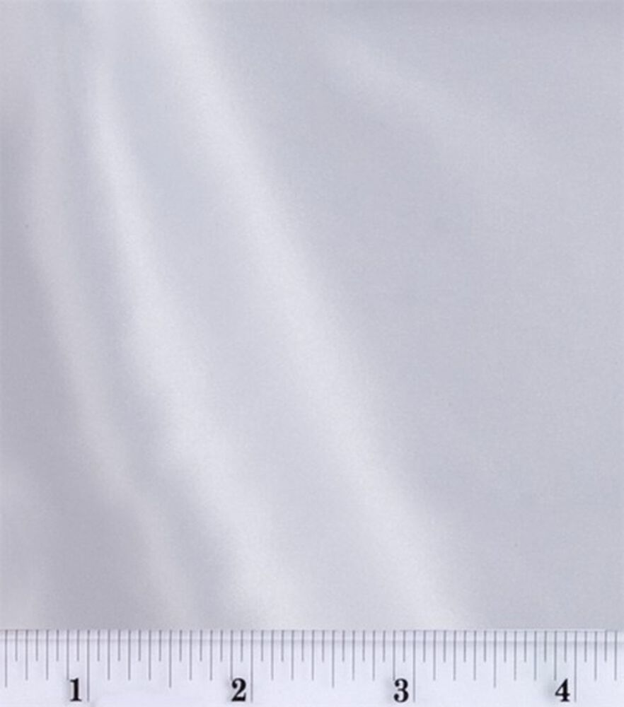 Sew Classics Silky Solid Charmeuse Fabric, White, swatch