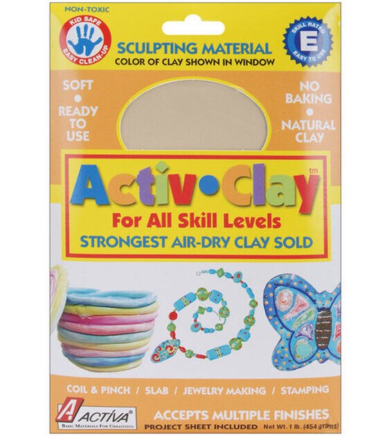 Activa 1lb White Air Dry Clay