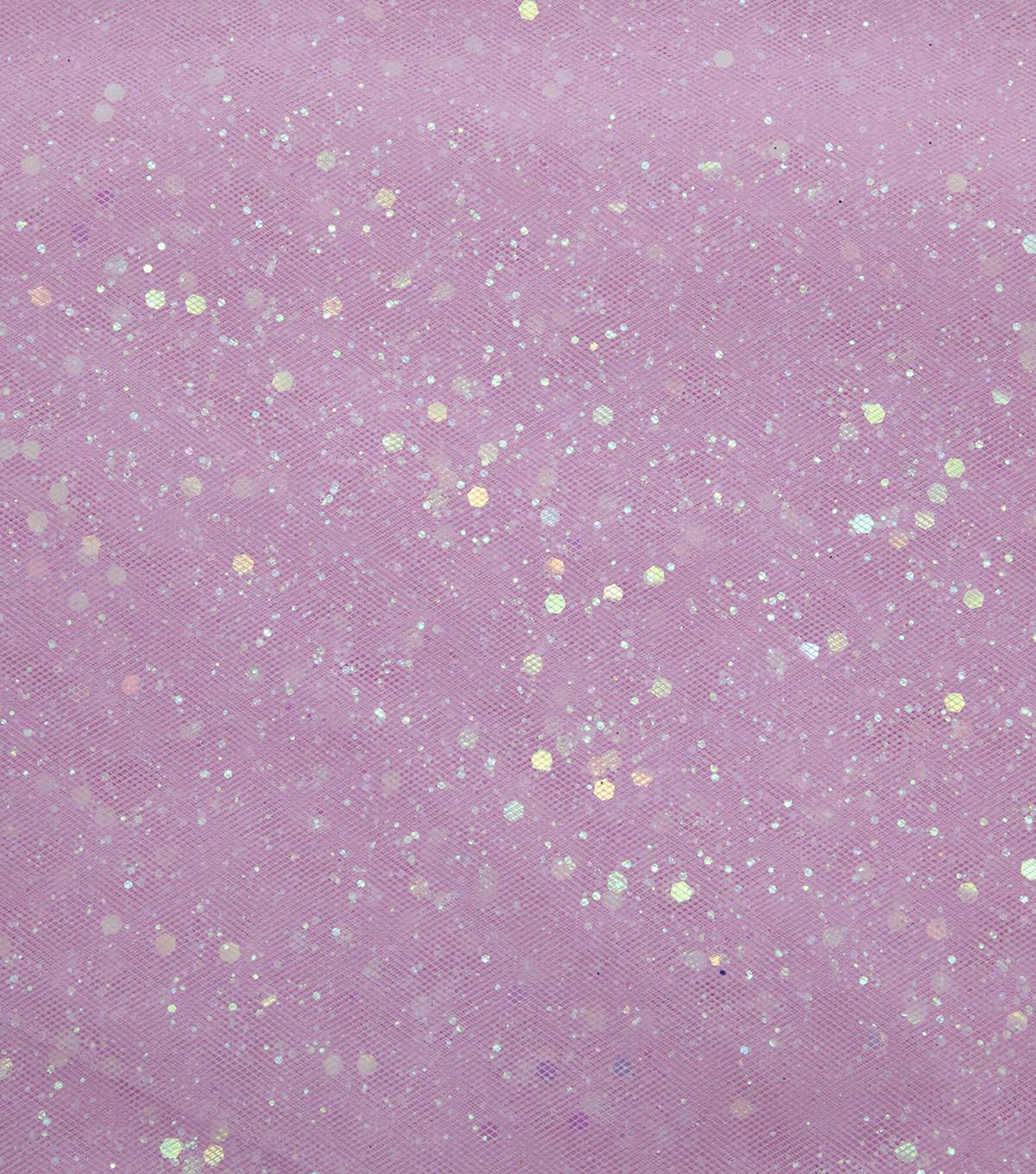 Sparkly Blushing Pink Stiffening Glitter Tulle Fabric - OneYard
